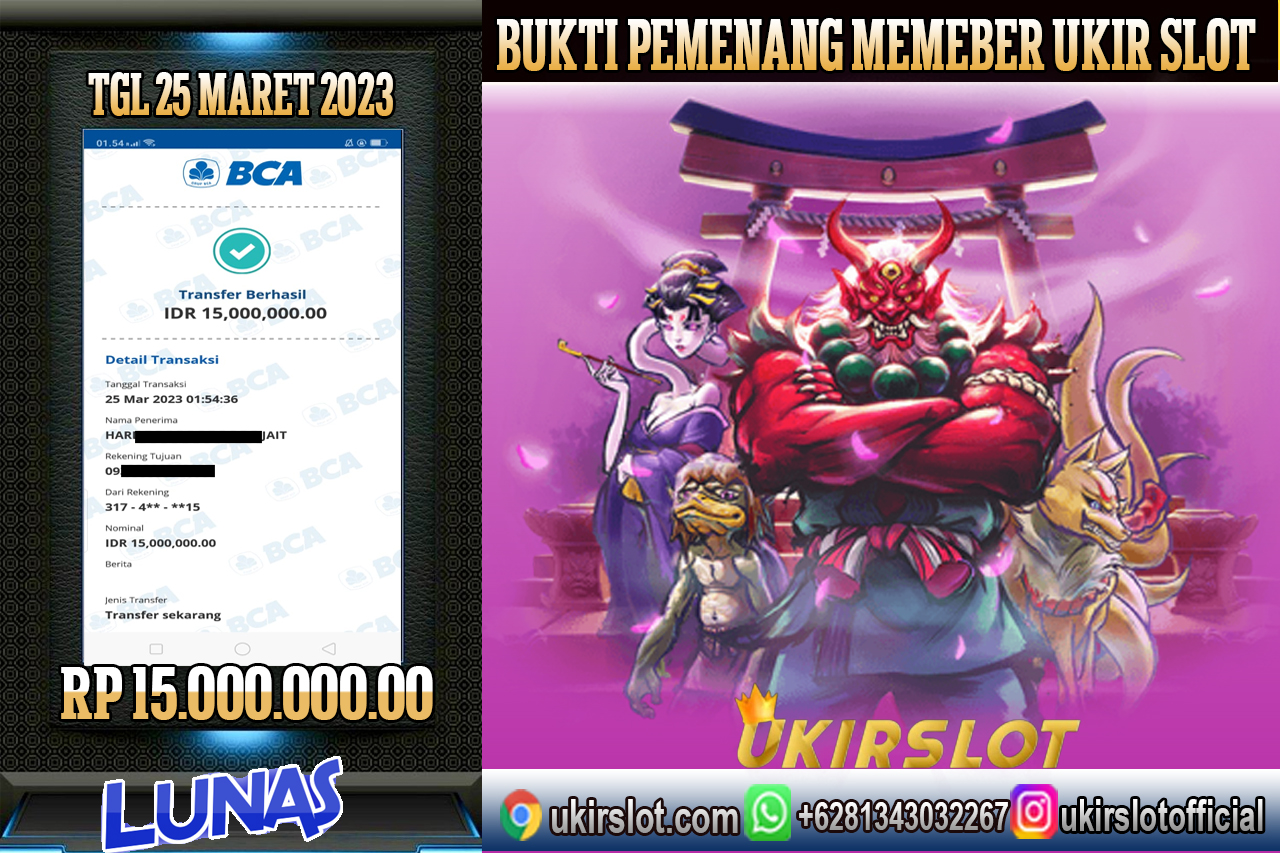 Bukti Kemenangan Bermain Slot Game Online PG Soft