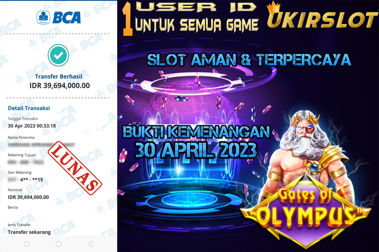 Bukti Kemenangan Bermain Slot Game Online PRAGMATIC