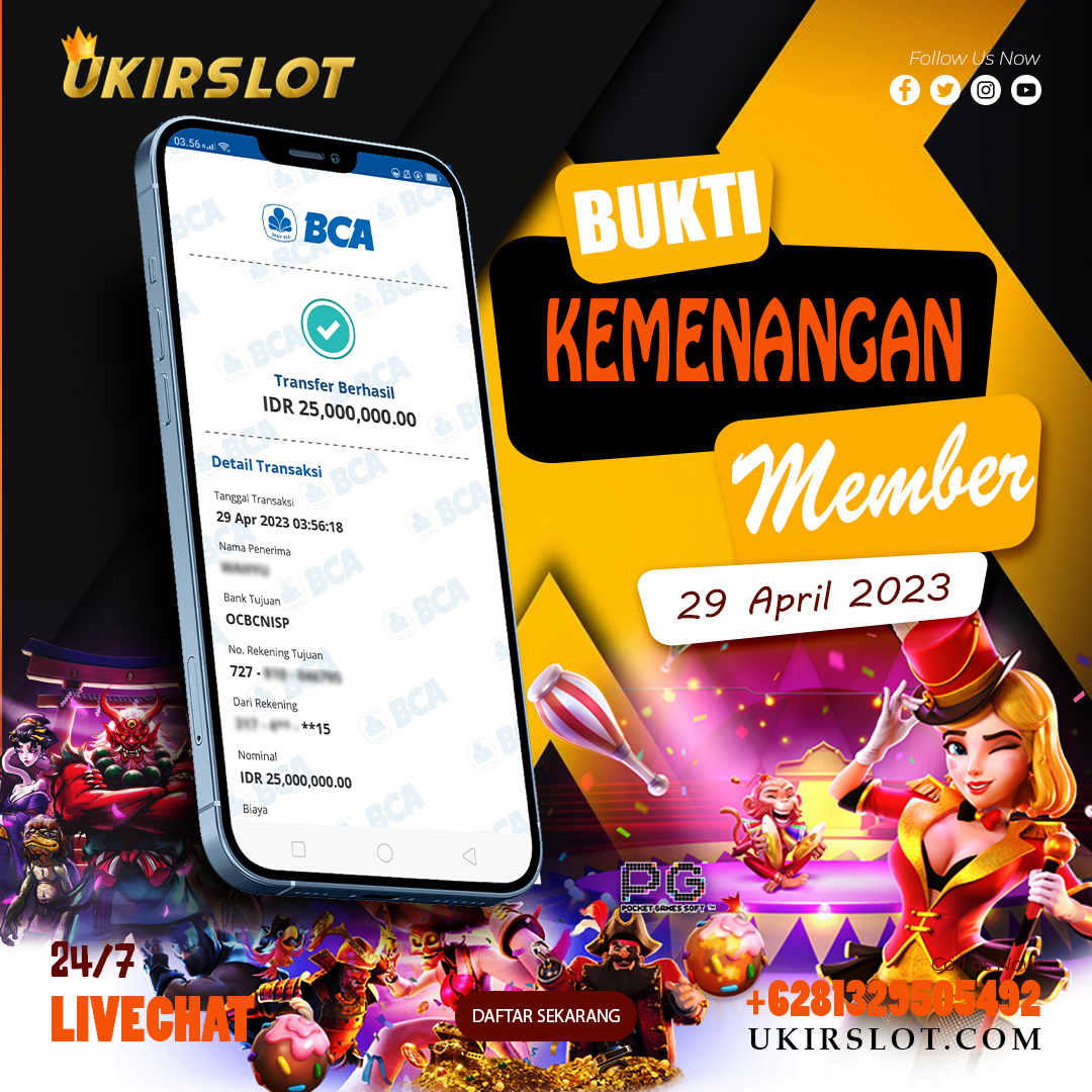 Bukti Kemenangan Bermain Slot Game Online PRAGMATIC