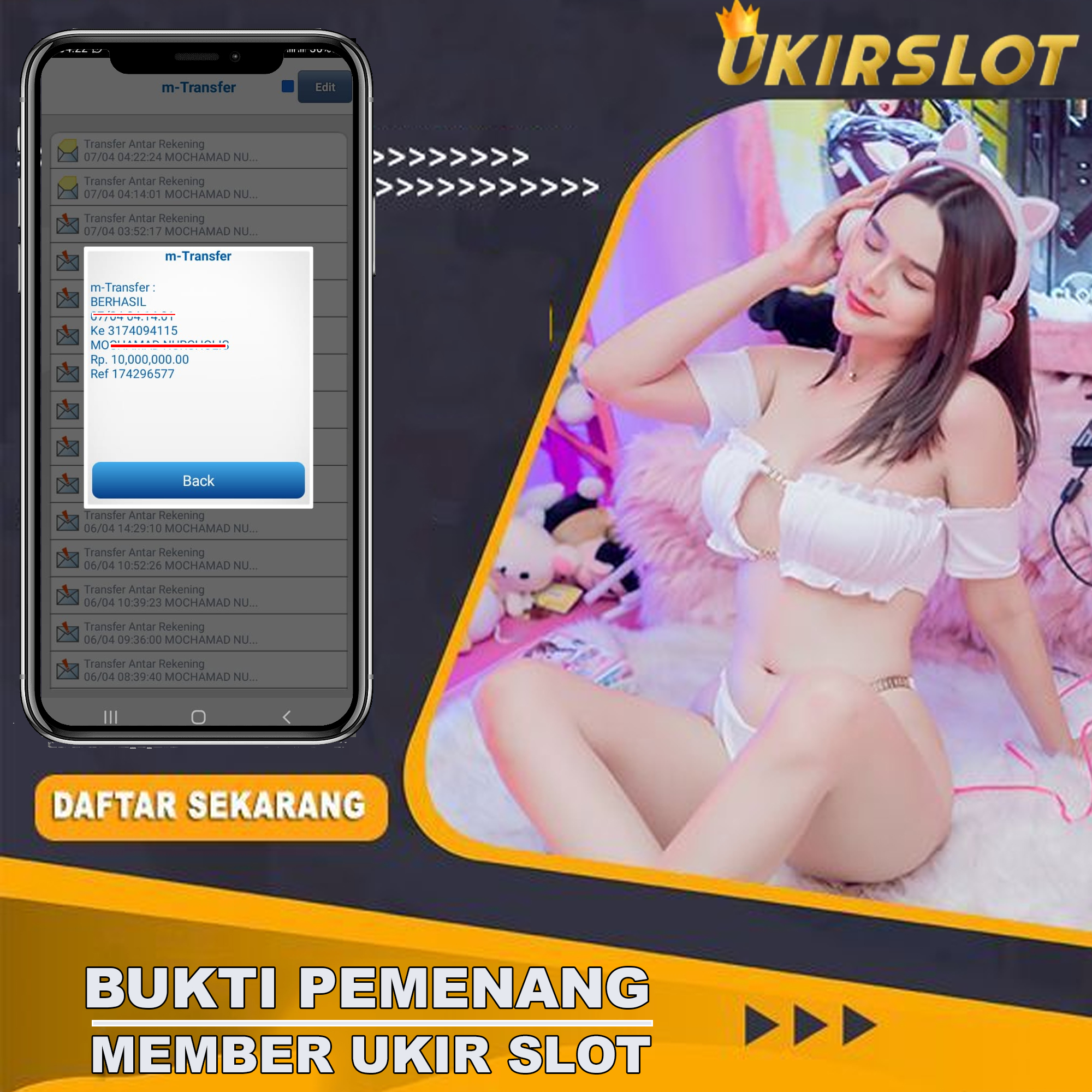 Bukti Kemenangan Bermain Slot Game Online