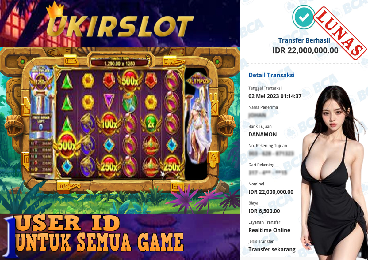 Bukti Kemenangan Bermain Slot Game Online PG SOFT