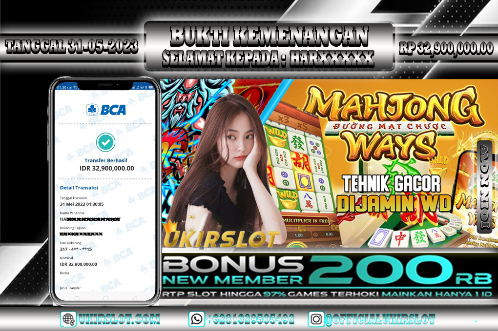 Bukti Kemenangan Bermain Slot Online PG SOFT