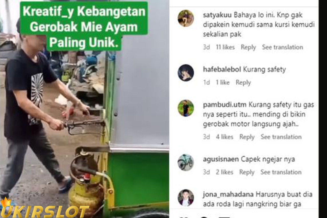 Ada-Ada Saja, Pedagang Mie Ayam Bikin Gerobak Custom dengan Mesin Motor