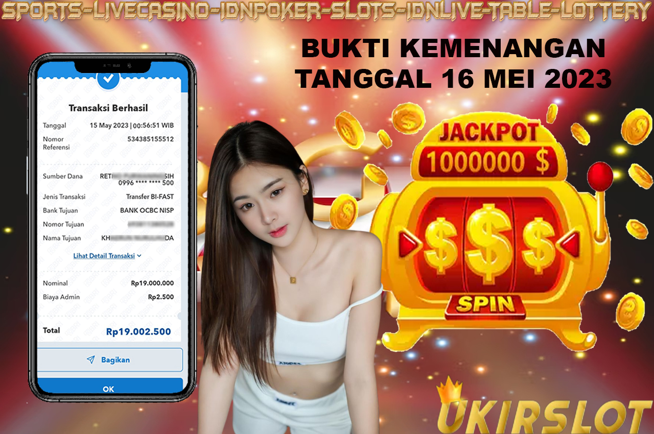 Bukti Kemenangan Bermain Slot Game Online KAKEK ZEUS Tanggal 16 Mei 2023