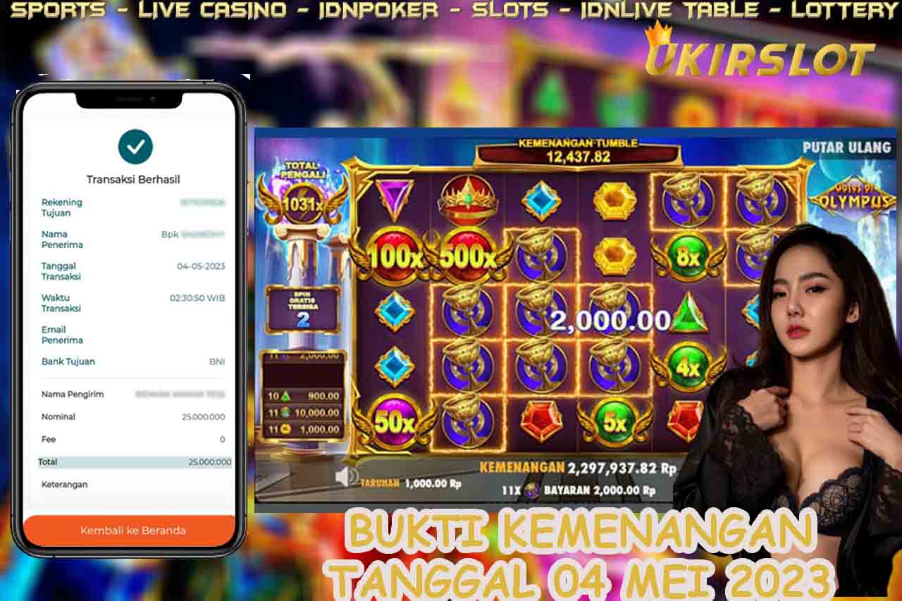 Bukti Kemenangan Bermain Slot Game Online PG SOFT