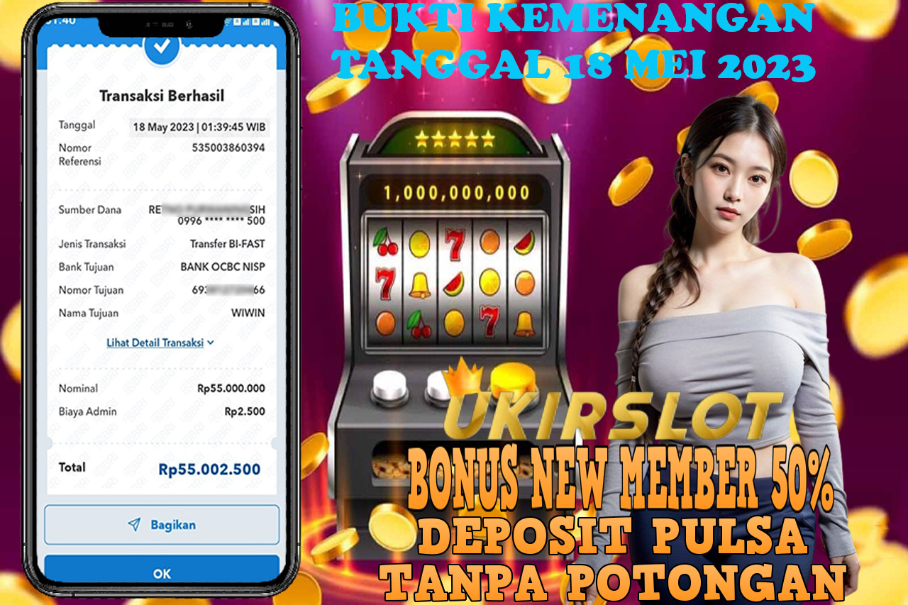 Bukti Kemenangan Bermain Slot Game Online PG SOF Tanggal 18 Mei 2023