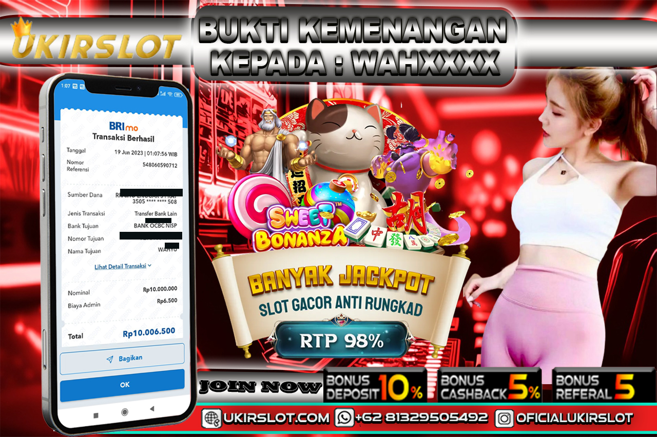 Bukti Kemenangan Bermain Slot Online