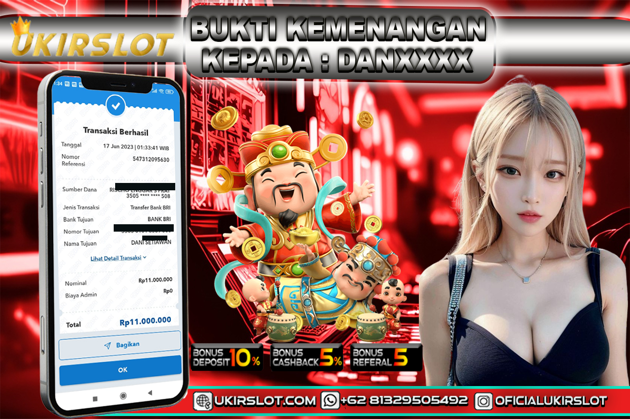 Bukti Kemenangan Bermain Slot Online