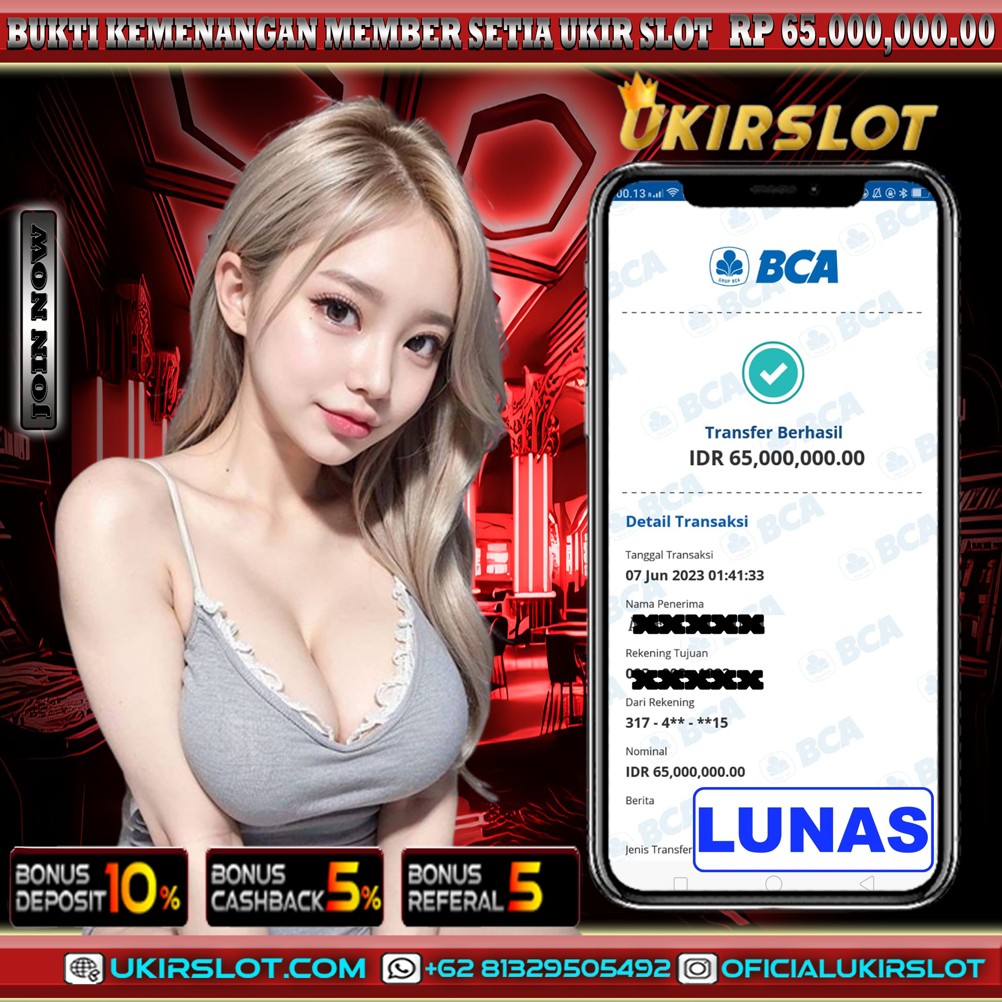 Bukti Kemenangan Bermain Slot Online