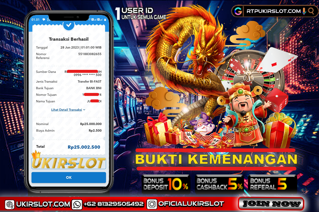 Bukti Kemenangan Bermain Slot