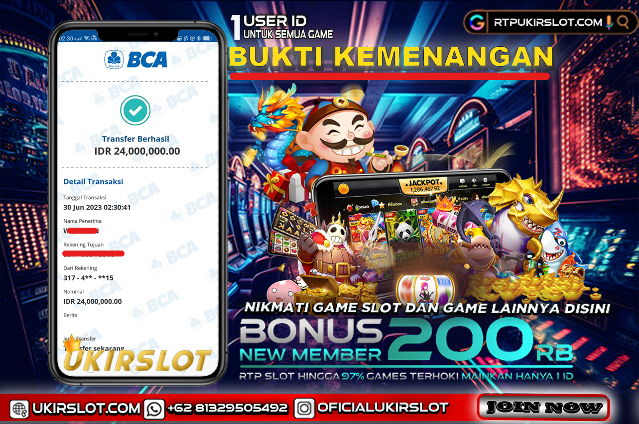 Bukti Kemenangan Bermain Slot Online