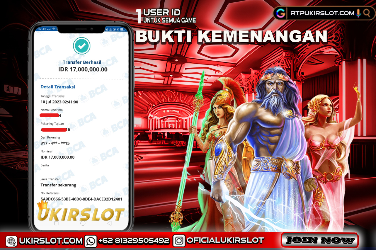 Bukti Kemenangan Bermain Slot Online