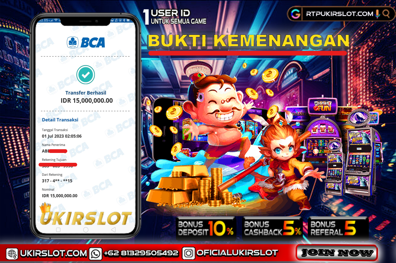 Bukti Kemenangan Bermain Slot Game Online