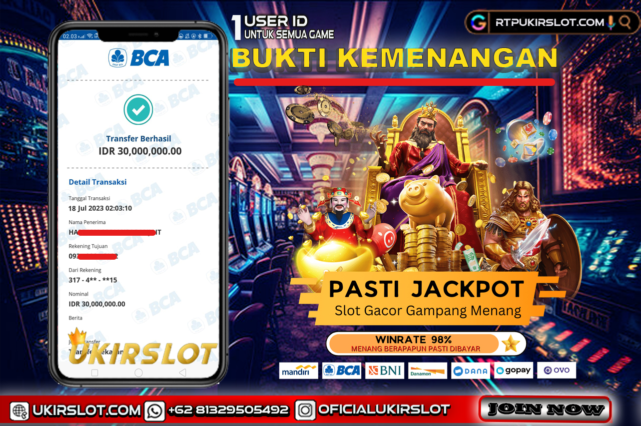 Bukti Kemenangan Bermain Slot Game Online