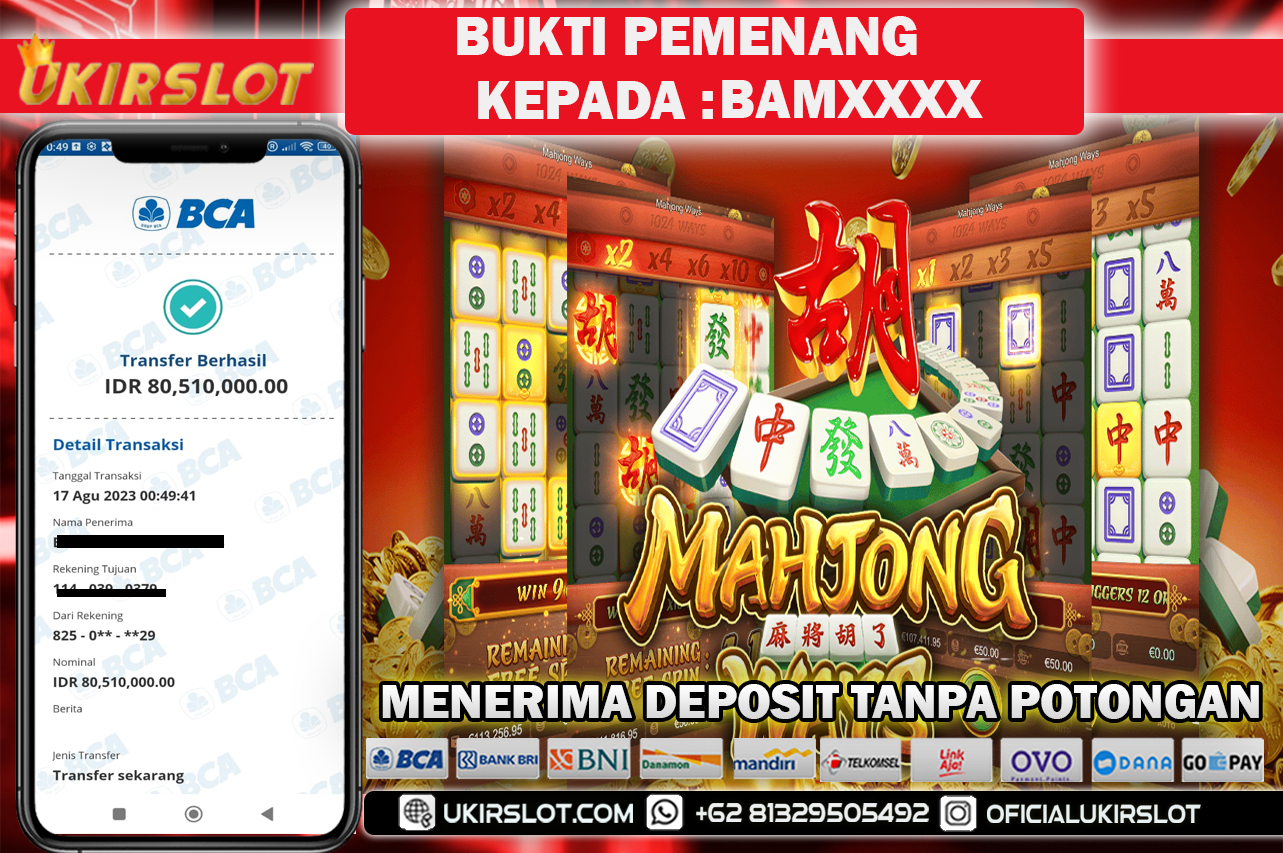 Bukti Kemenangan Bermain Slot Game Online