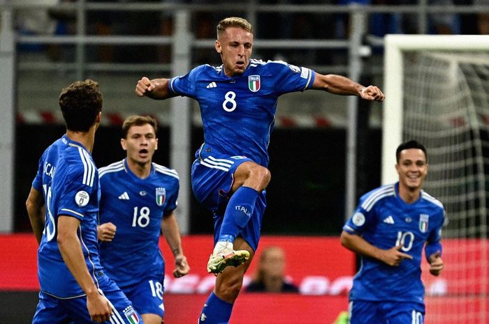 Hasil Kualifikasi Euro 2024 - Timnas Italia Vs Ukraina 2-1, Debut Cemerlang Spalletti dan Gelandang Inter Pecah Rekor 20 Tahun