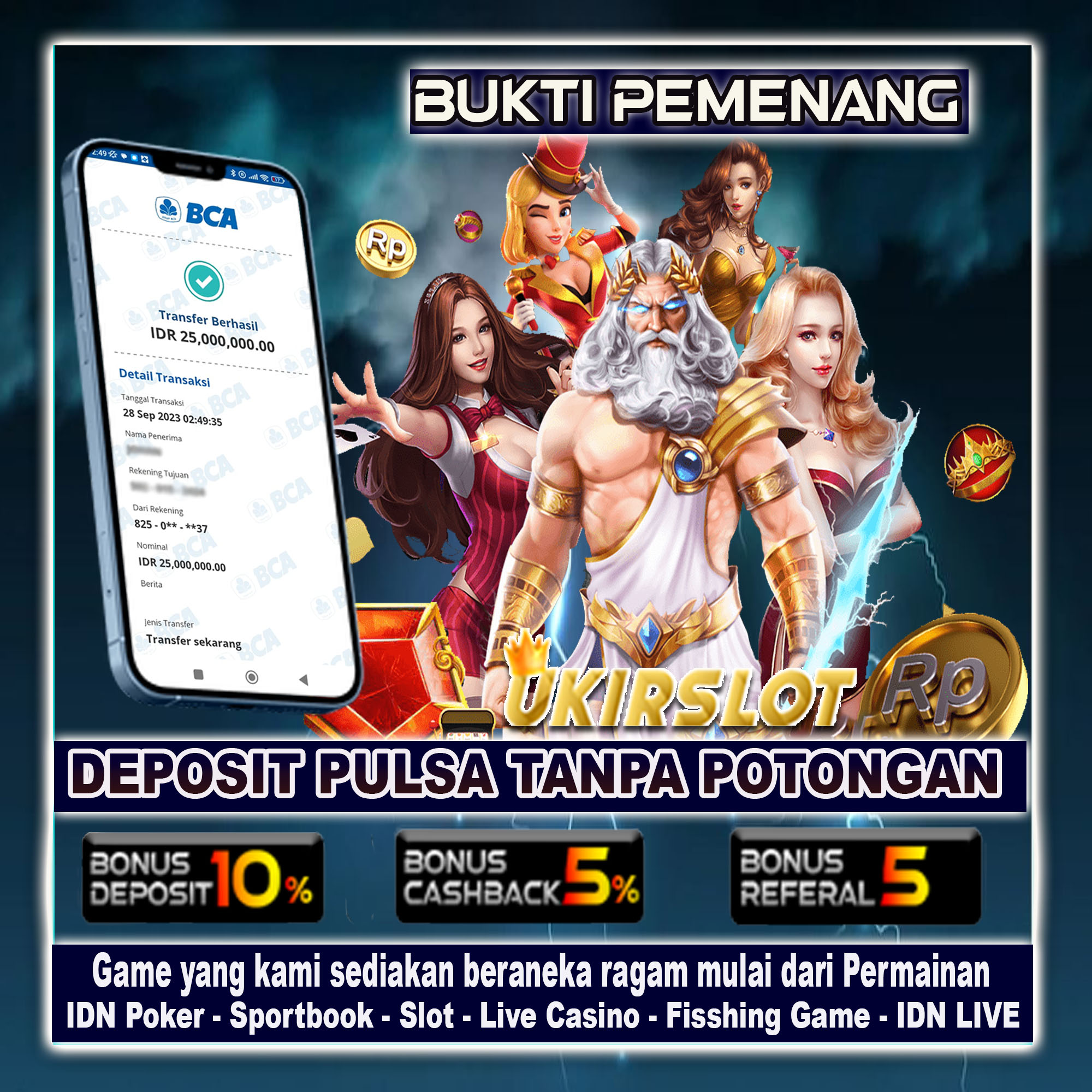 Bukti Kemenangan Bermain Slot Game