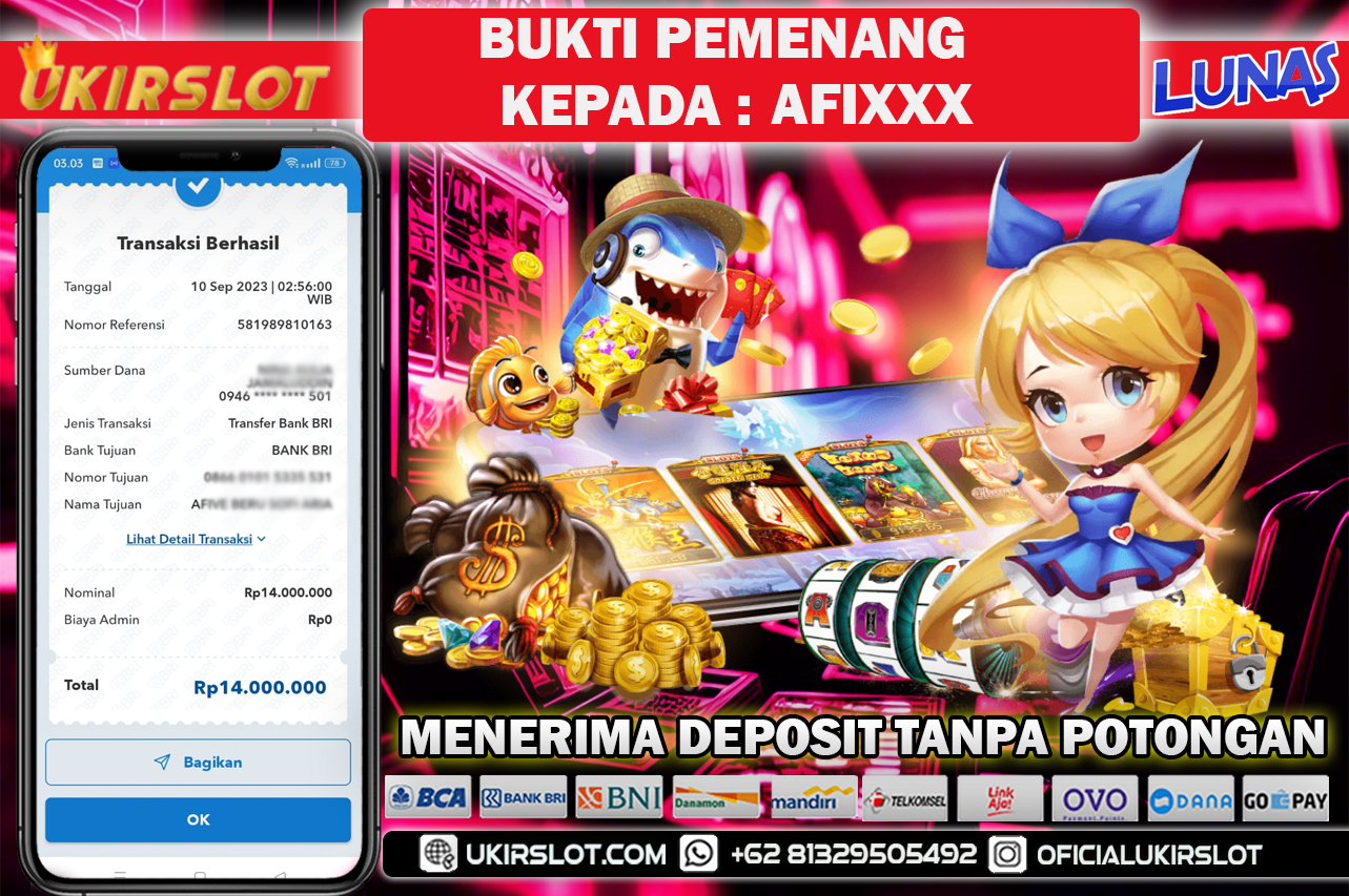 Bukti Kemenangan Bermain Slot Game