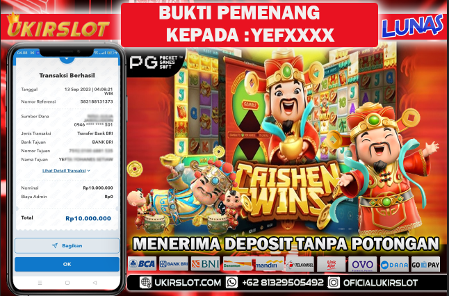 Bukti Kemenangan Bermain Slot Game