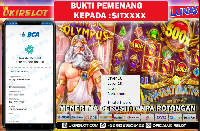 Bukti Kemenangan Bermain Slot Game