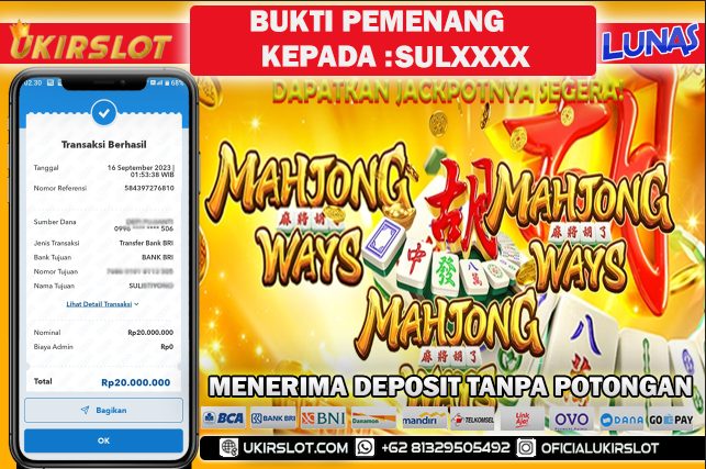 Bukti Kemenangan Bermain Slot Game