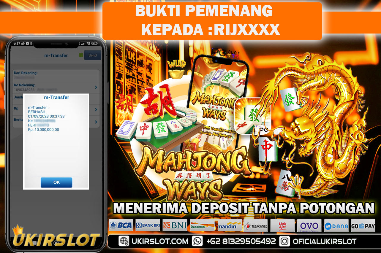 Bukti Kemenangan Bermain Slot Game