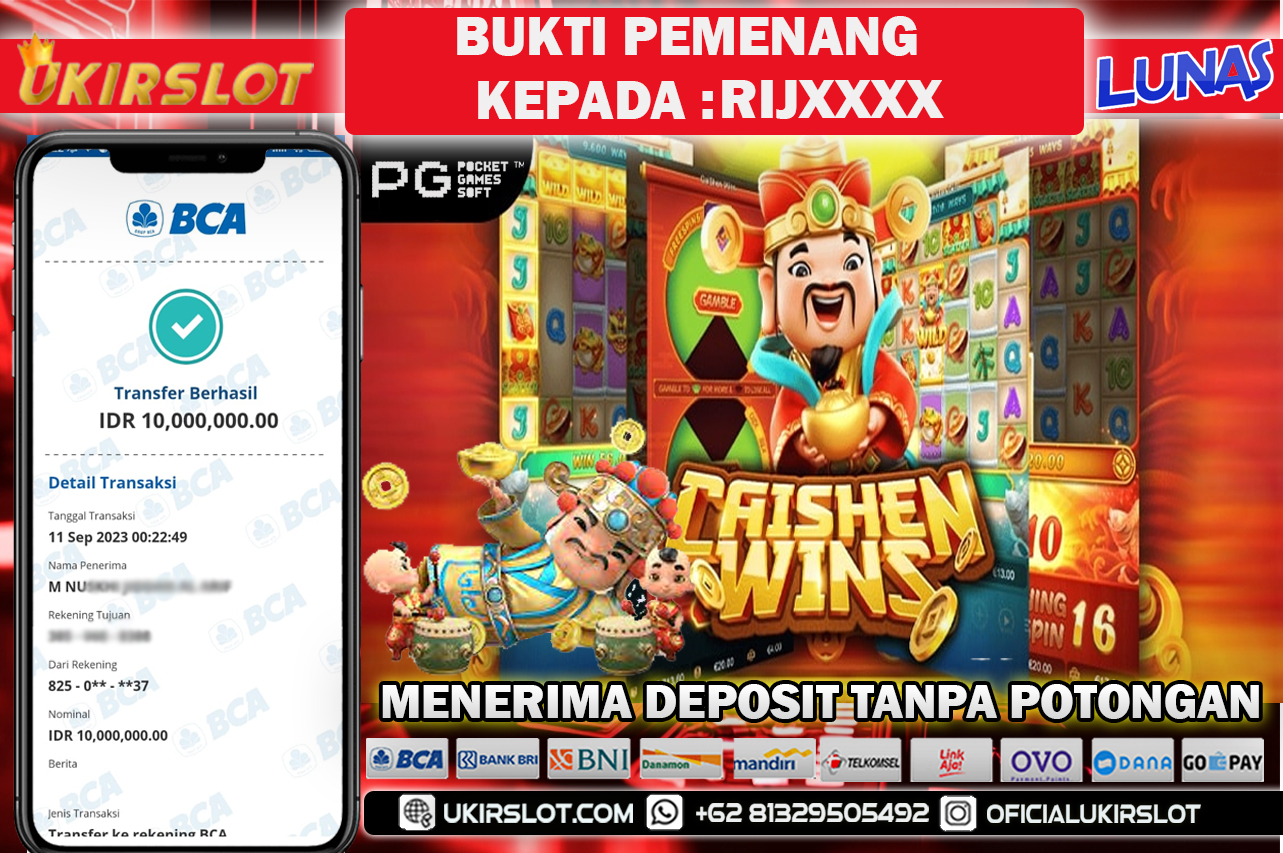 Bukti Kemenangan Bermain Slot Game