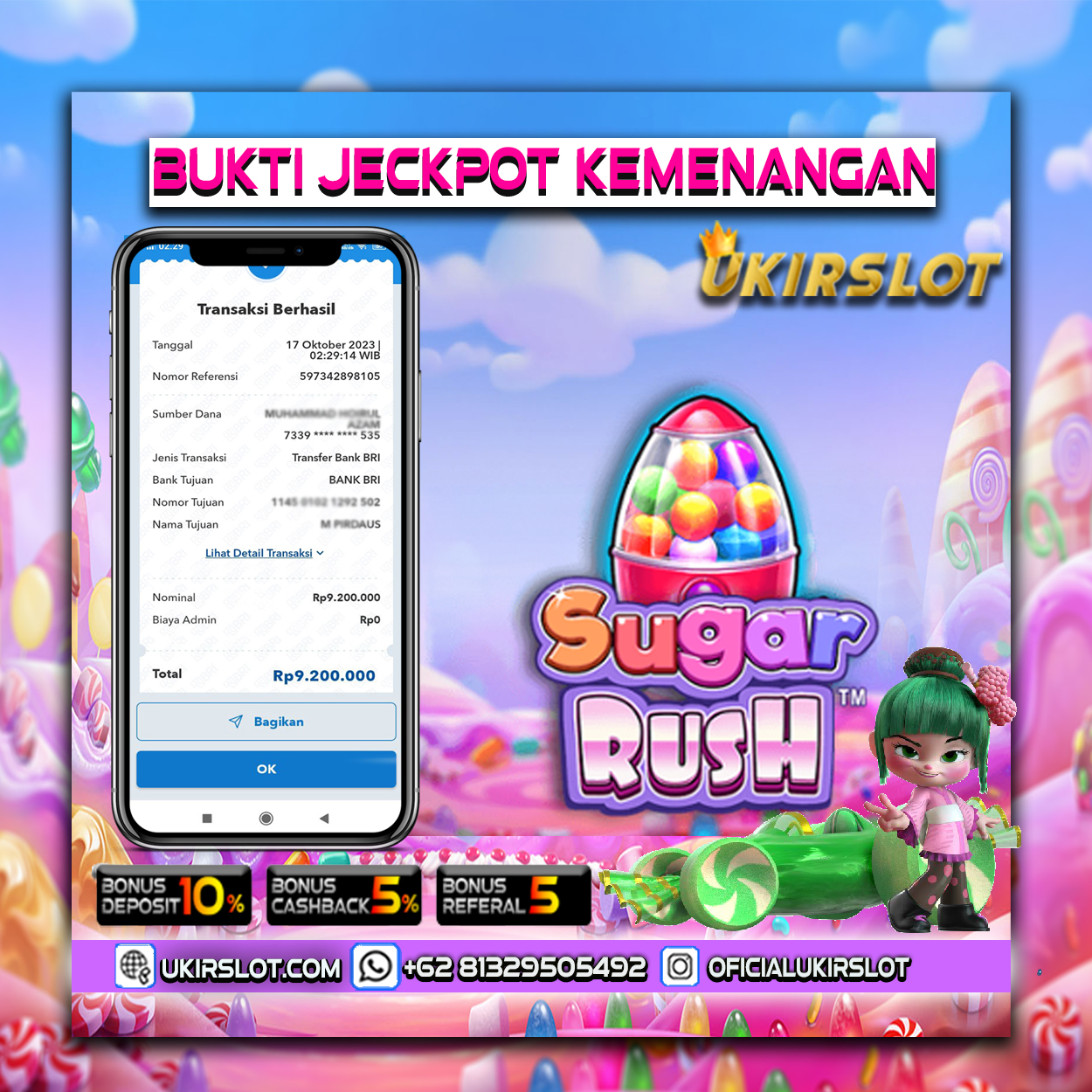 Bukti Kemenangan Bermain Slot Game