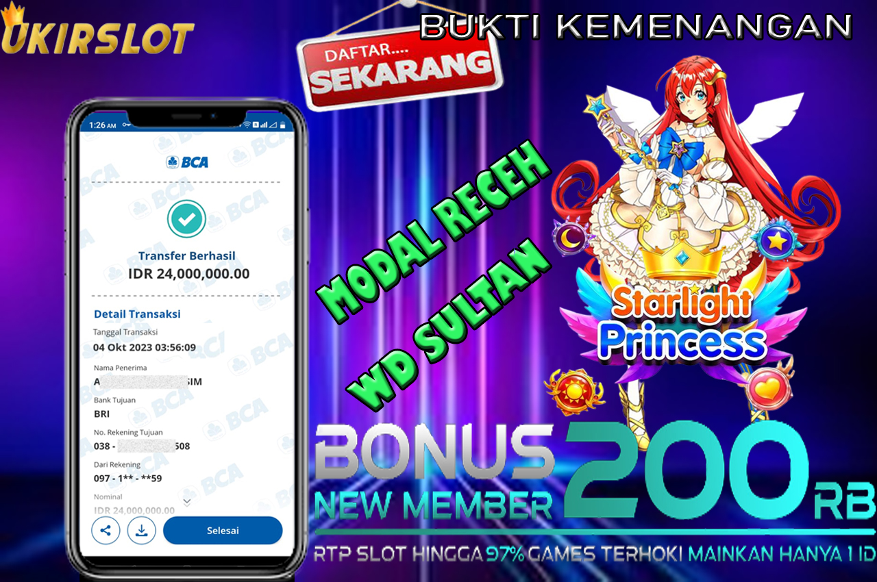 Bukti Kemenangan Bermain Slot Game