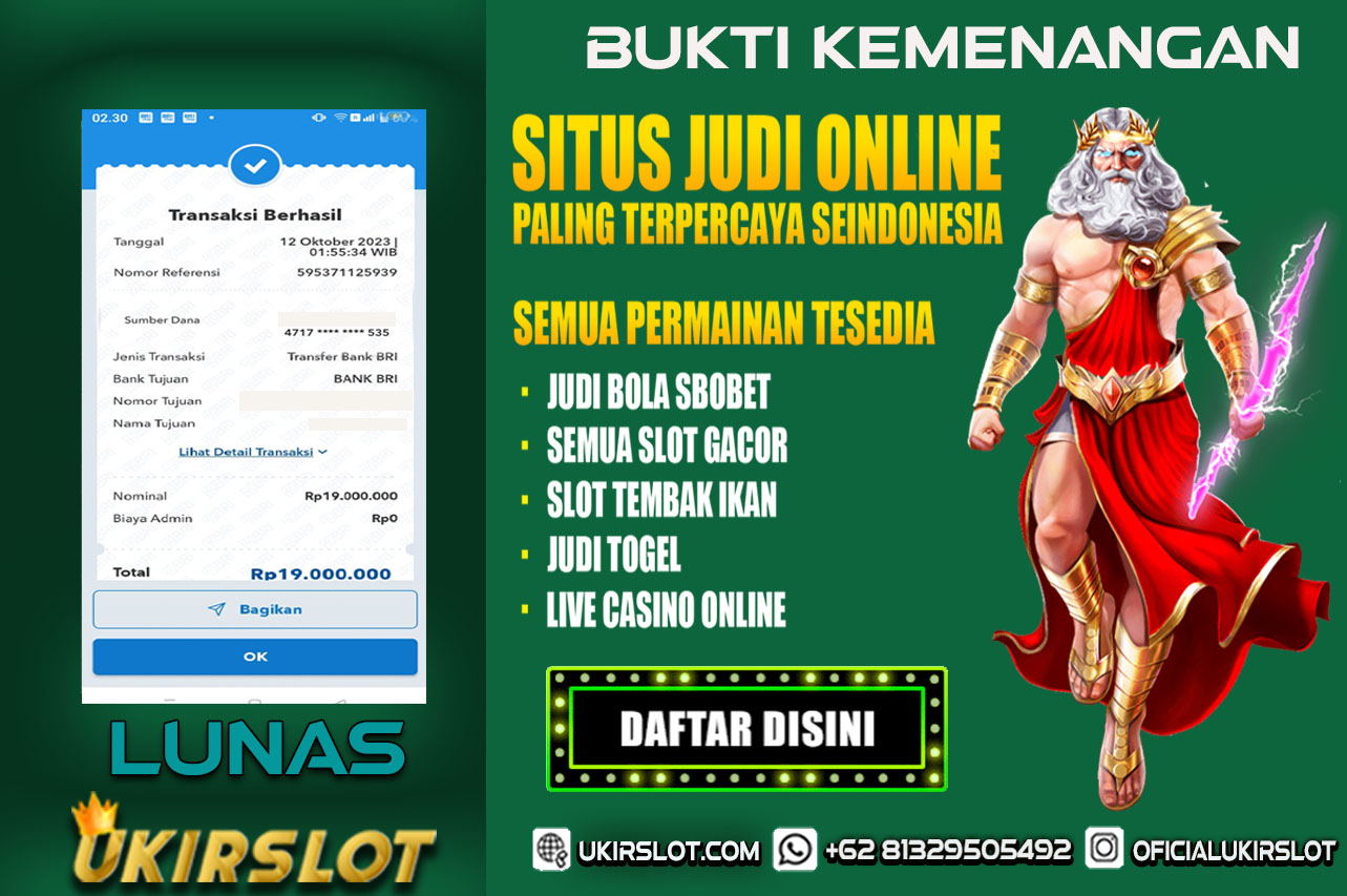 Bukti Kemenangan Bermain Slot Game