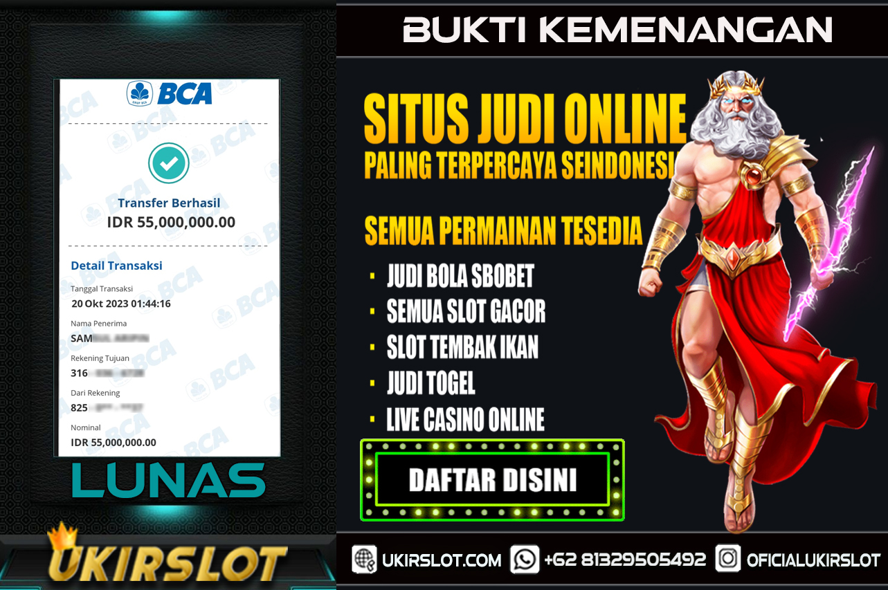 Bukti Kemenangan Bermain Slot Game