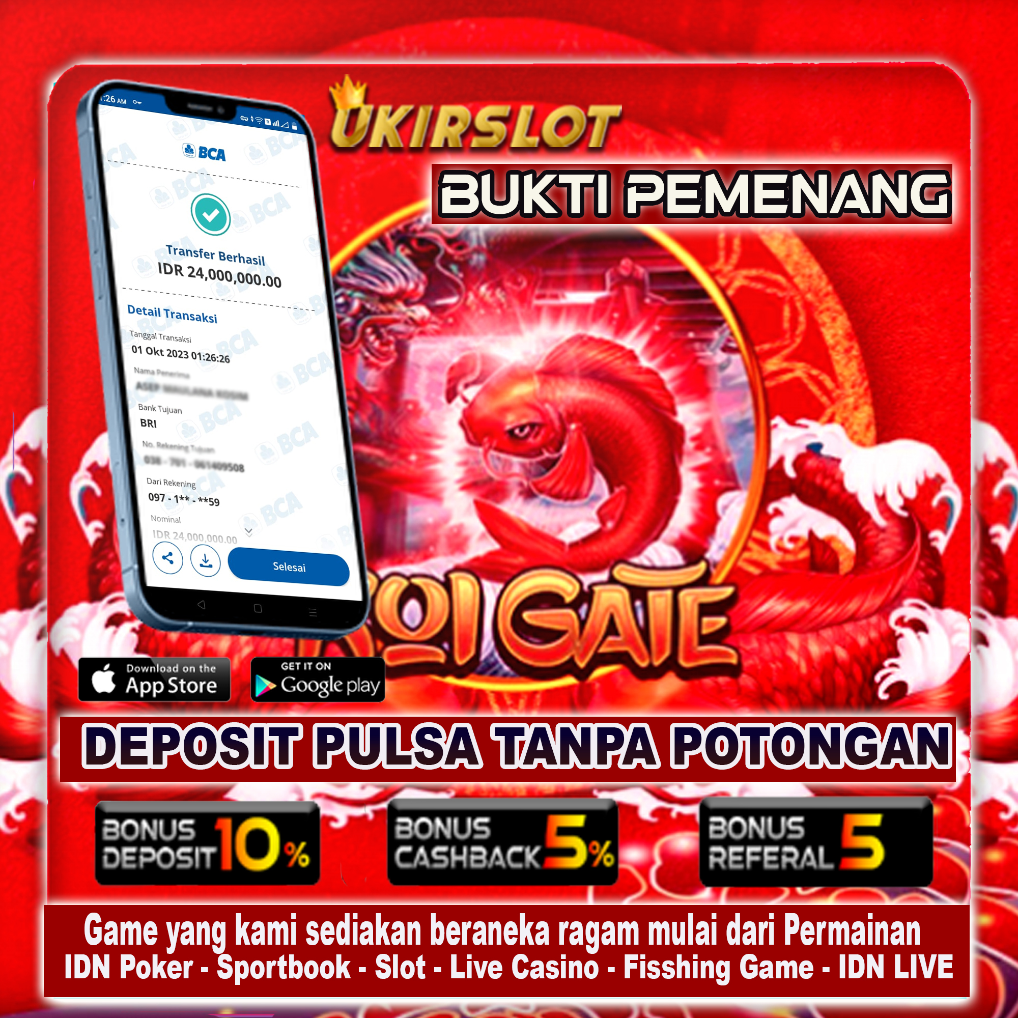 Bukti Kemenangan Bermain Slot Game