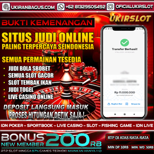 Bukti Kemenangan Slot Game Tanggal 27 November 2023