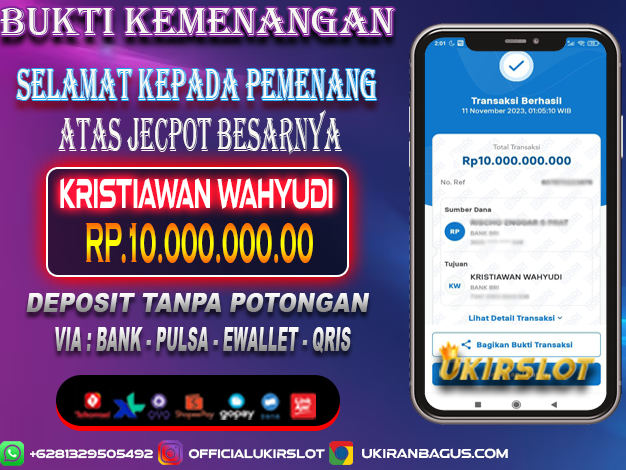 Bukti Kemenangan Bermain Slot Game TANGGAL 11 NOVEMBER 2023