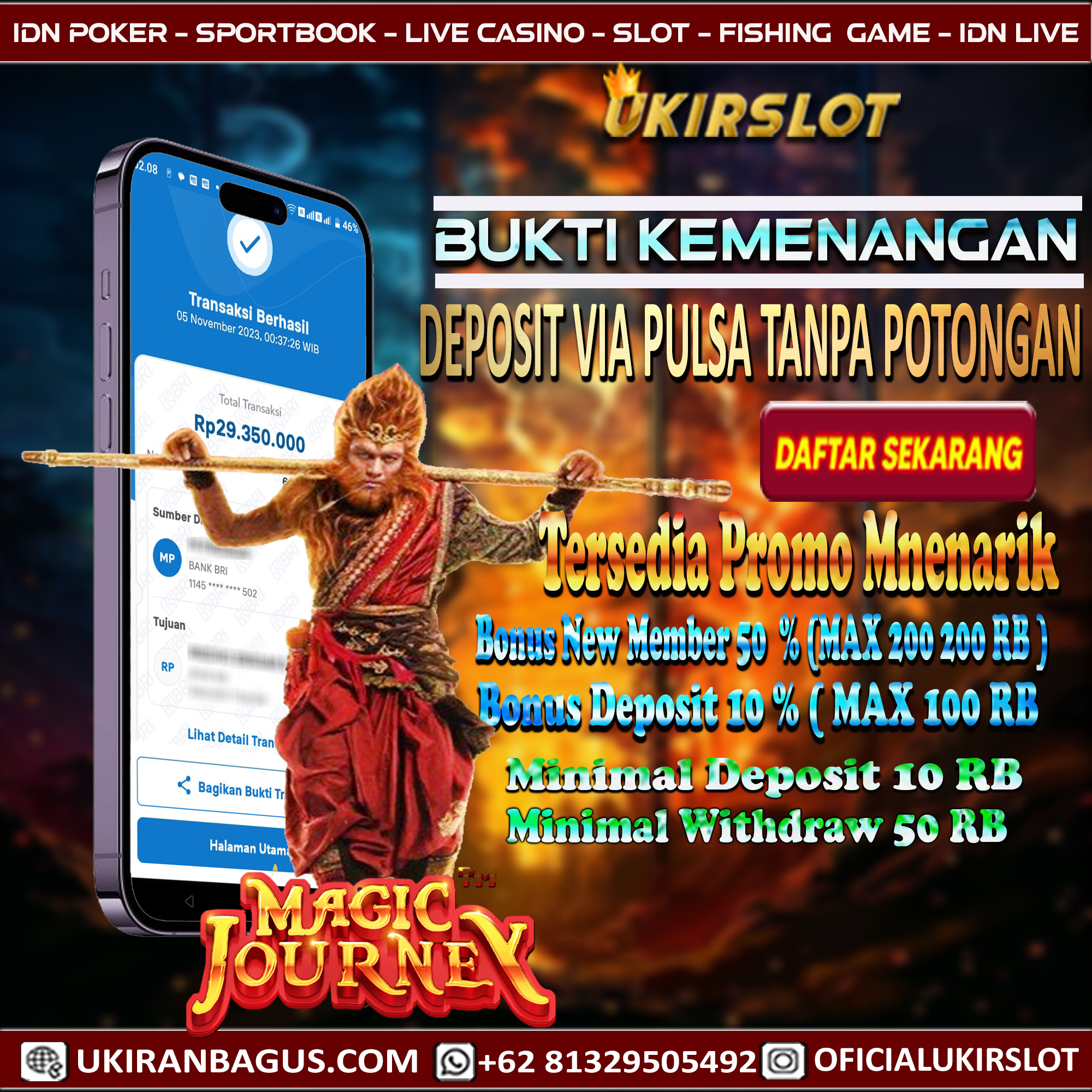 Bukti Kemenangan Bermain Slot Game