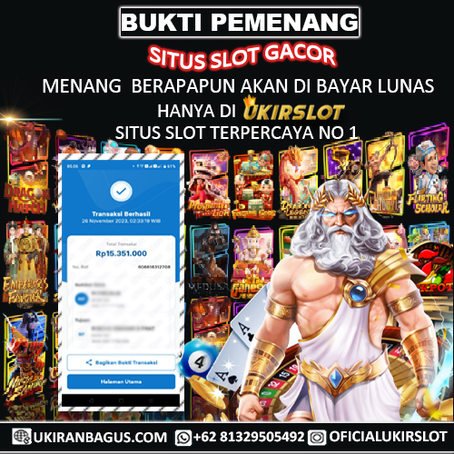 Bukti Kemenangan Slot Game Tanggal 26 November 2023