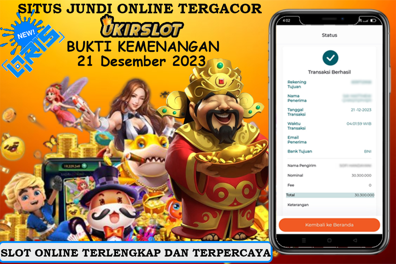 Bukti Kemenangan Slot Game Tanggal 21 Desember 2023