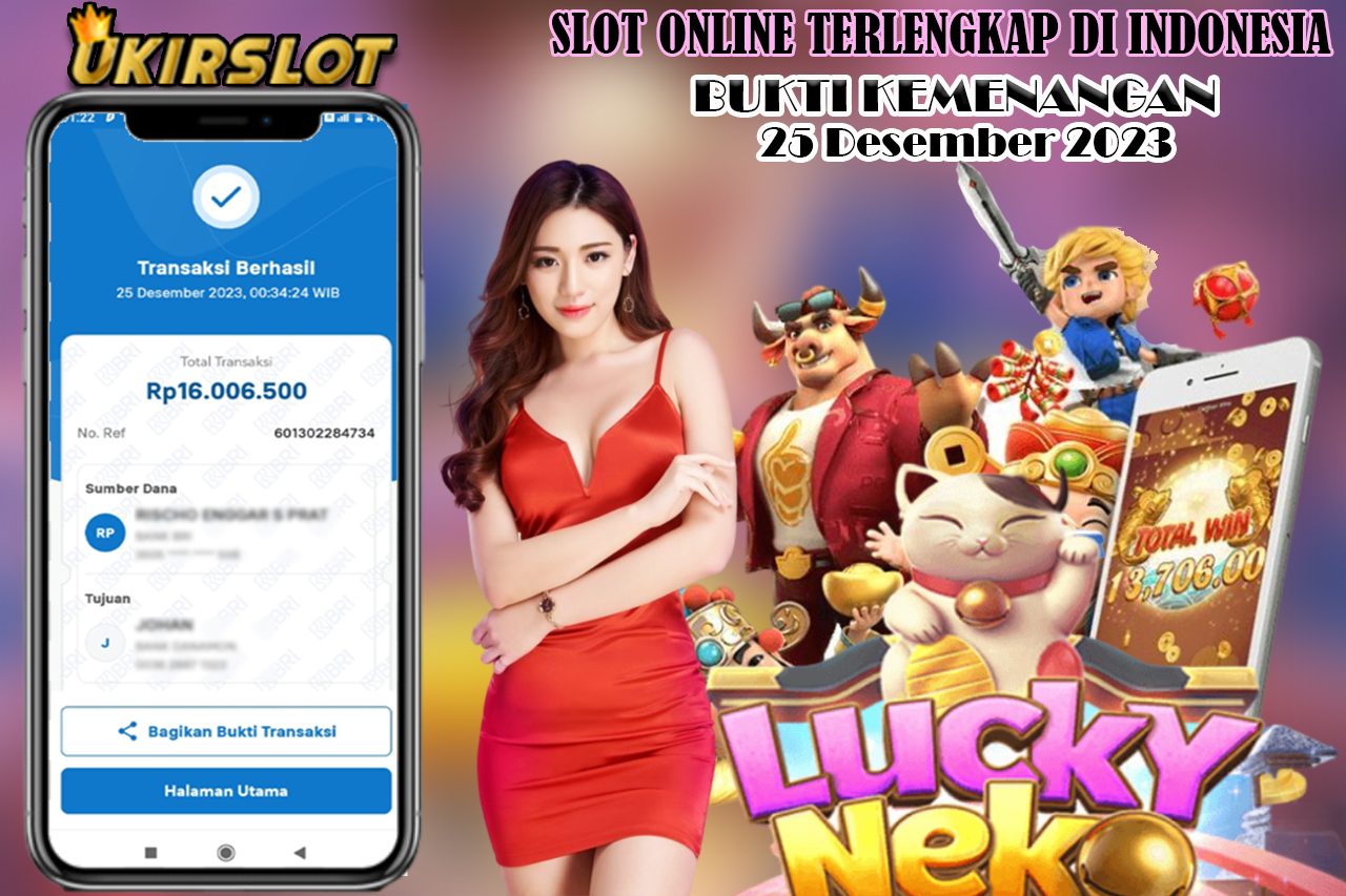 Bukti Kemenangan Slot Game Tanggal 25 Desember 2023