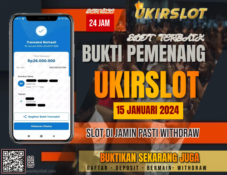 Bukti Kemenangan Slot Game Tanggal 15 Januari 2024