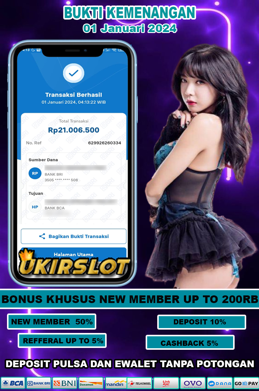 Bukti Kemenangan Slot Game Tanggal 01 Januari 2024