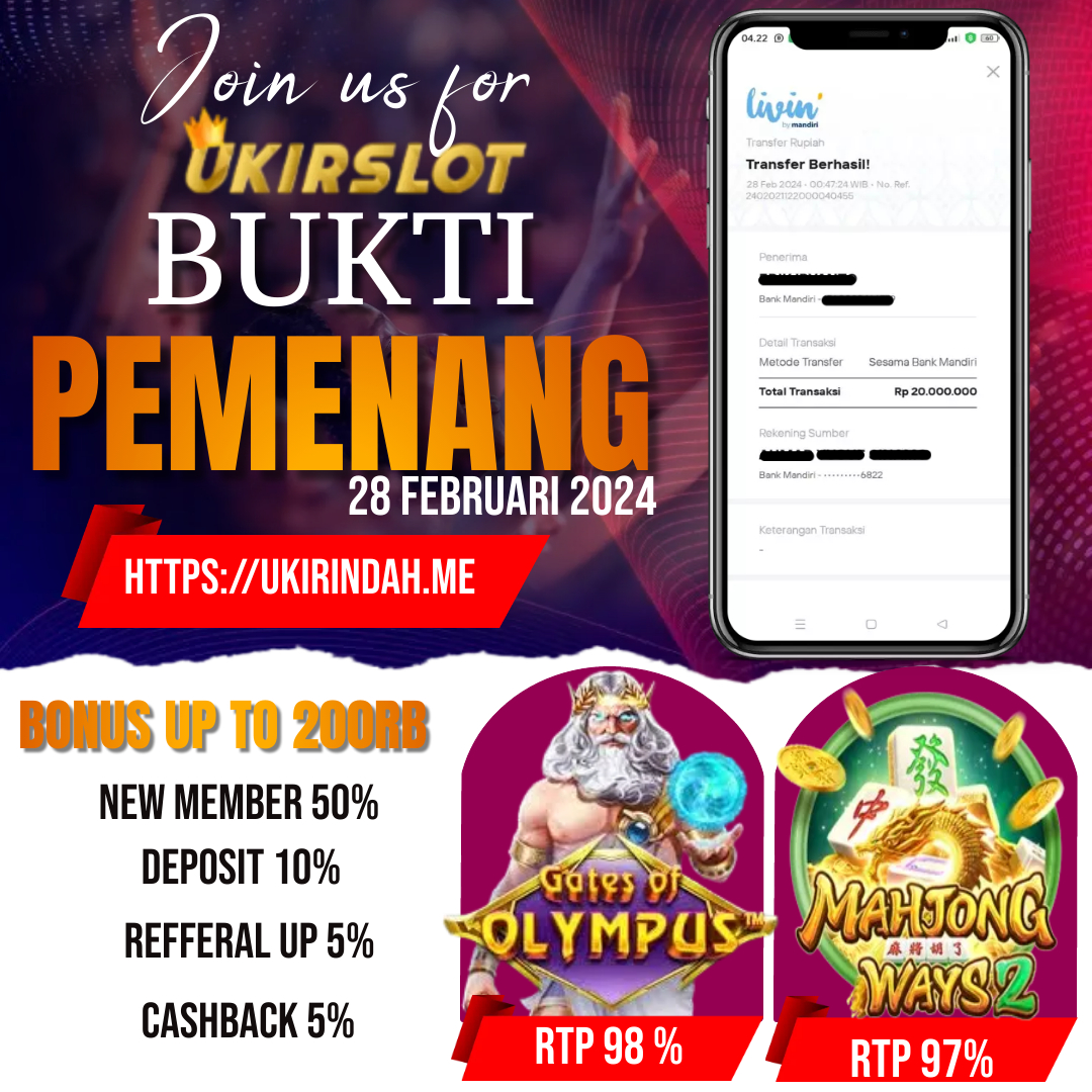 Bukti Kemenangan Slot Game Tanggal 28 Februari 2024