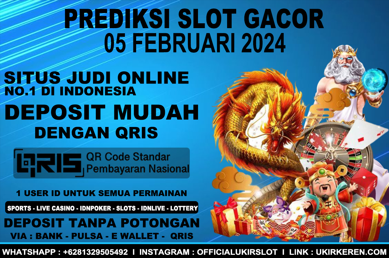 Prediksi Slot Online Gacor 05 Februari 2024