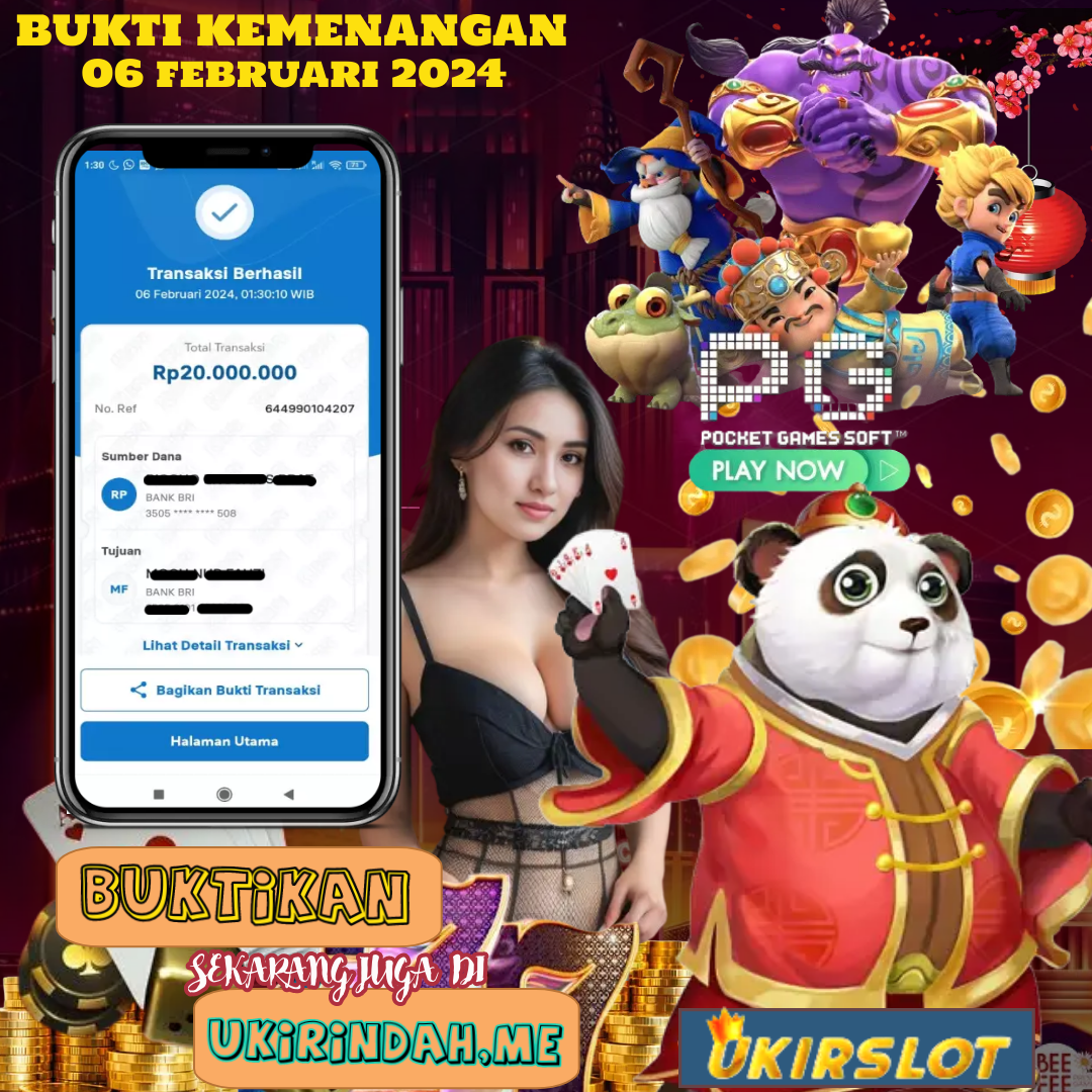 Bukti Kemenangan Slot Game Tanggal 06 Februari 2024