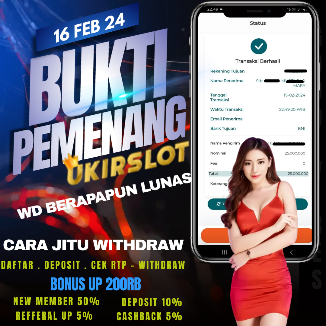 Bukti Kemenangan Slot Game Tanggal 16 Februari 2024