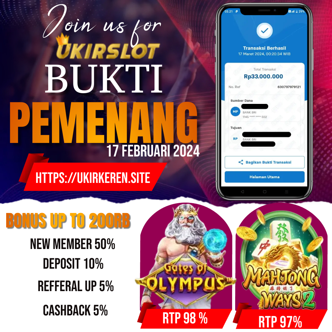 Bukti Kemenangan Slot Game Tanggal 17 Maret 2024