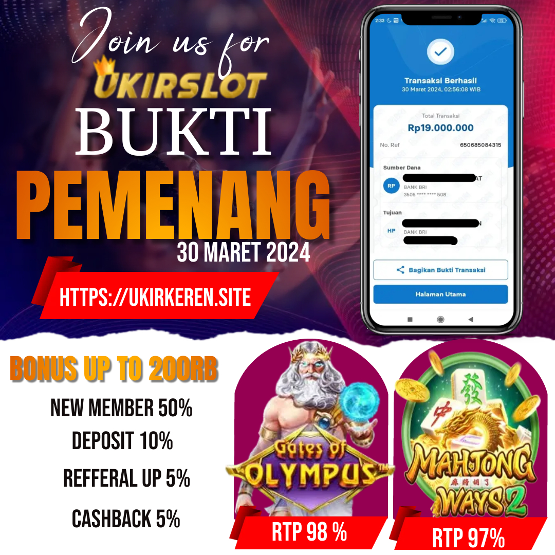 Bukti Kemenangan Slot Game Tanggal 30 Maret 2024