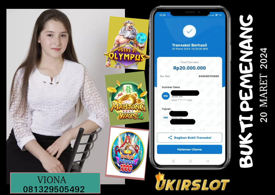 Bukti Kemenangan Slot Game Tanggal 20 Maret 2024