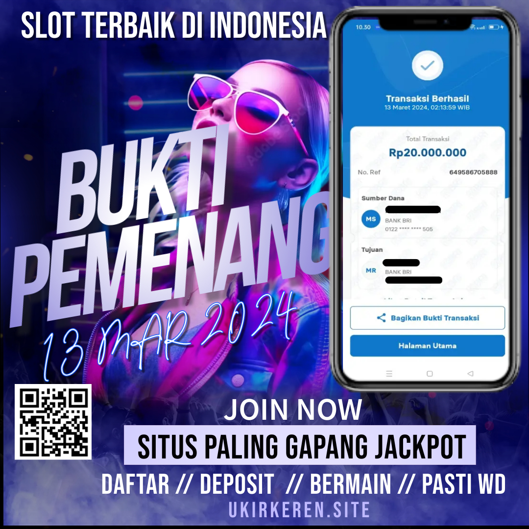 Bukti Kemenangan Slot Game Tanggal 13 Maret 2024