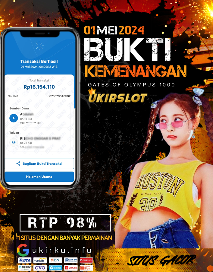 Bukti Kemenangan Slot Game Tanggal 01 Mei 2024