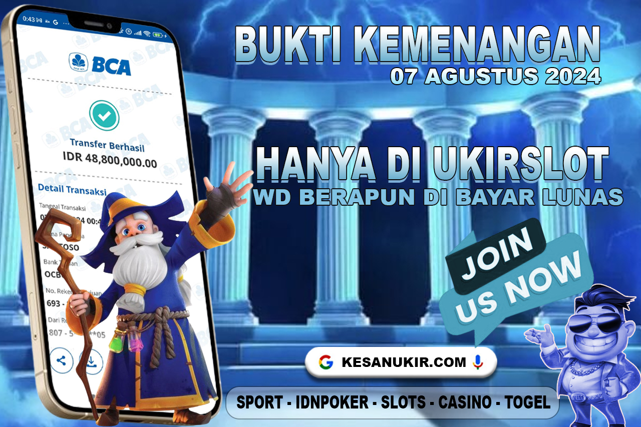 BUKTI KEMENANGAN TANGGAL 07 AGUSTUS 2024